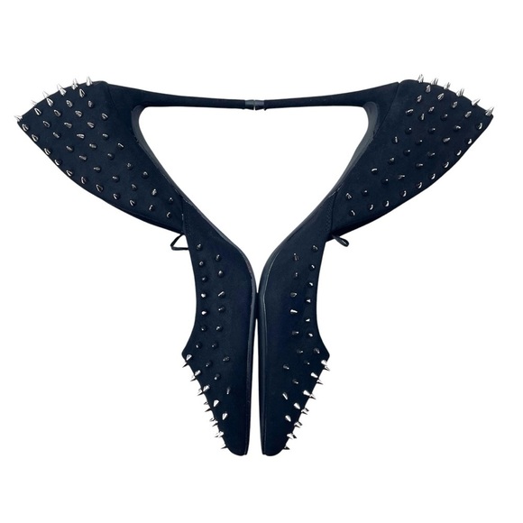 Steve Madden studded stiletto heels spiky vala-s black womens 8.5 - Picture 5 of 10